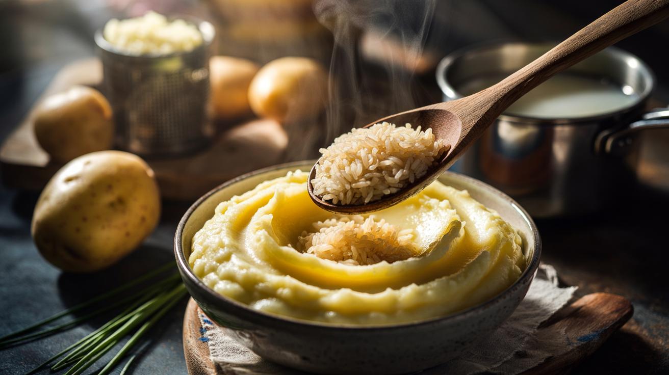 Make Creamy Mashed Potatoes with Rice: how to add an irresistible texture without effort