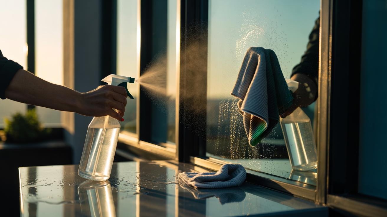 Shine Glass Surfaces with Vinegar: How reflective brilliance is achieved in 2 minutes